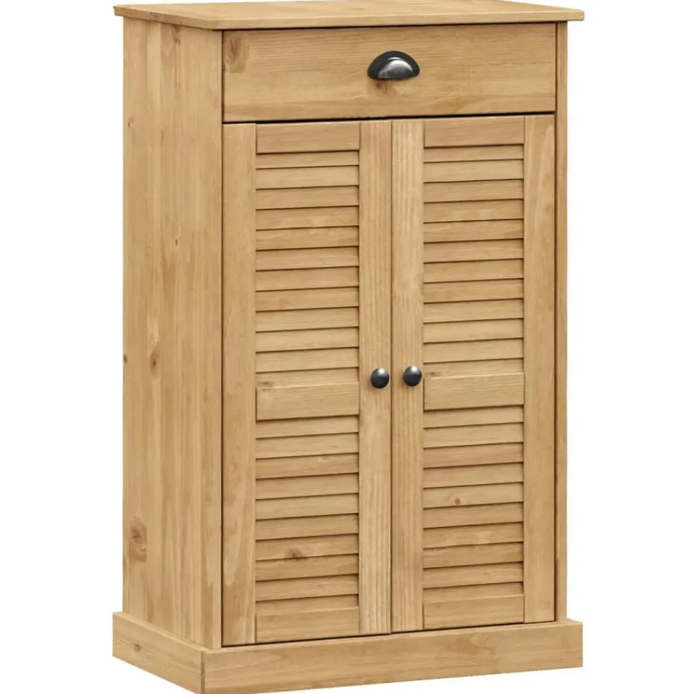 vidaXL Productos Del Hogar-Zapatero VIGO madera maciza de pino 60x35x96 cm
