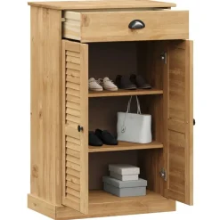 vidaXL Productos Del Hogar-Zapatero VIGO madera maciza de pino 60x35x96 cm