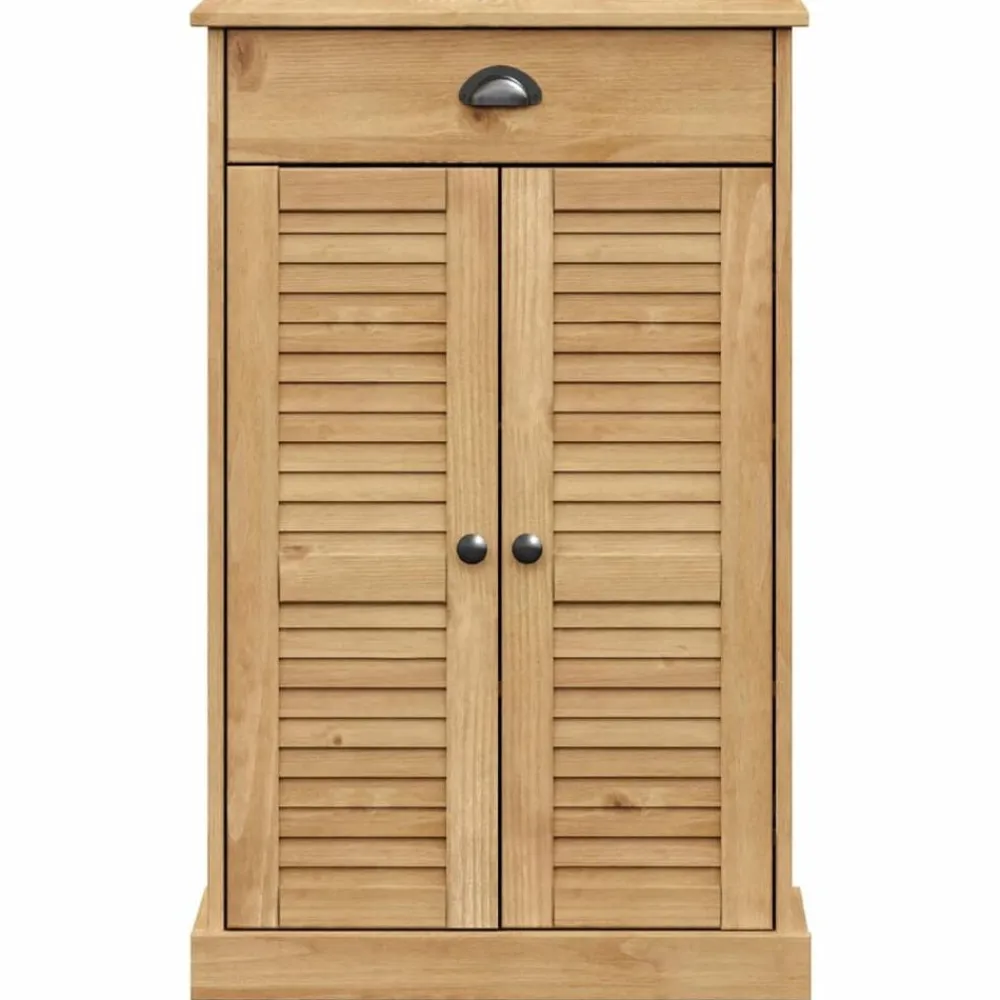 vidaXL Productos Del Hogar-Zapatero VIGO madera maciza de pino 60x35x96 cm