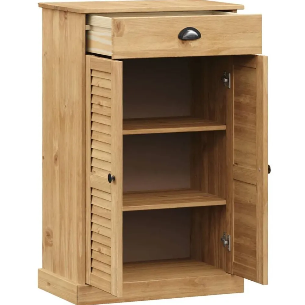 vidaXL Productos Del Hogar-Zapatero VIGO madera maciza de pino 60x35x96 cm
