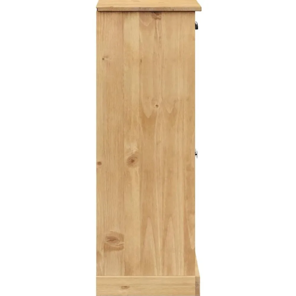 vidaXL Productos Del Hogar-Zapatero VIGO madera maciza de pino 60x35x96 cm
