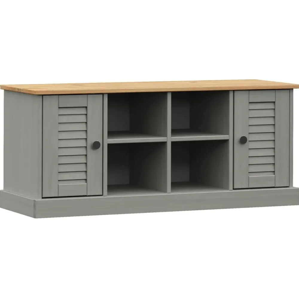 vidaXL Bancos-Zapatero VIGO madera maciza de pino 106x35x45 cm