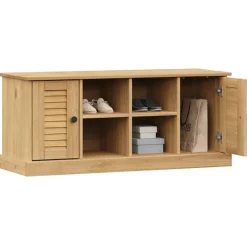 vidaXL Bancos-Zapatero VIGO madera maciza de pino 106x35x45 cm