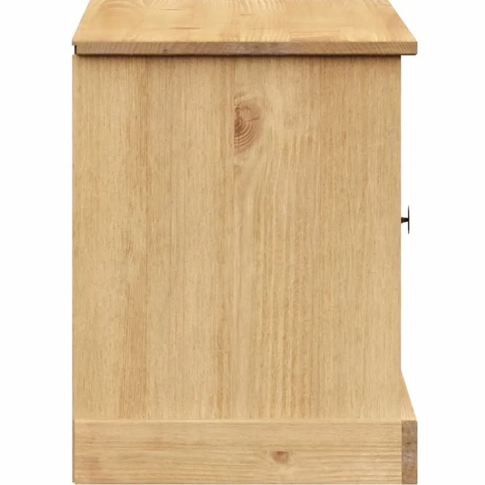 vidaXL Bancos-Zapatero VIGO madera maciza de pino 106x35x45 cm