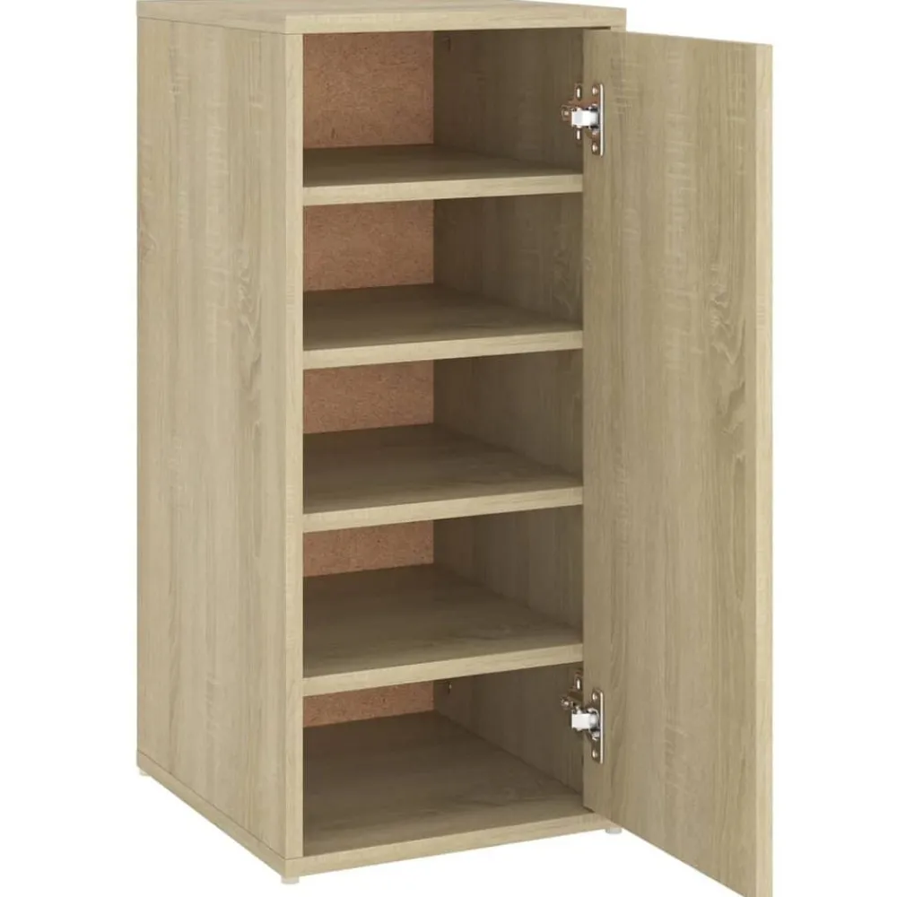 vidaXL Zapateros 2 uds contrachapado 32x35x70 cm Roble Sonoma Outlet