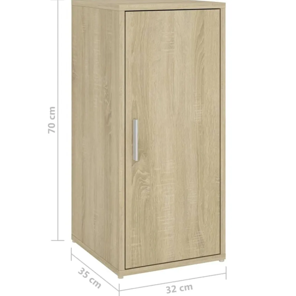 vidaXL Zapateros 2 uds contrachapado 32x35x70 cm Roble Sonoma Outlet