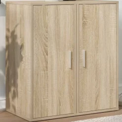 vidaXL Zapateros 2 uds contrachapado 32x35x70 cm Roble Sonoma Outlet