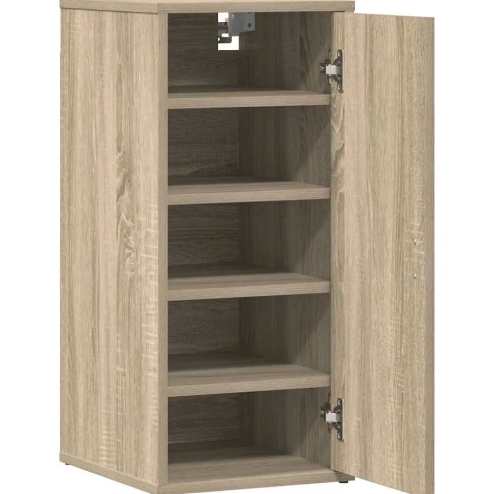 vidaXL Zapateros 2 uds contrachapado 32x35x70 cm Roble Sonoma Outlet
