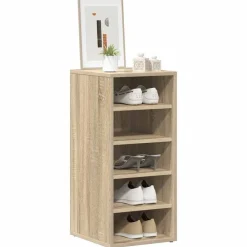 vidaXL Zapateros 2 uds contrachapado 31,5x35x70cm Roble Sonoma Best