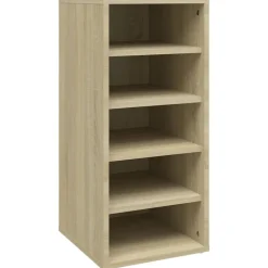 vidaXL Zapateros 2 uds contrachapado 31,5x35x70cm Roble Sonoma Best