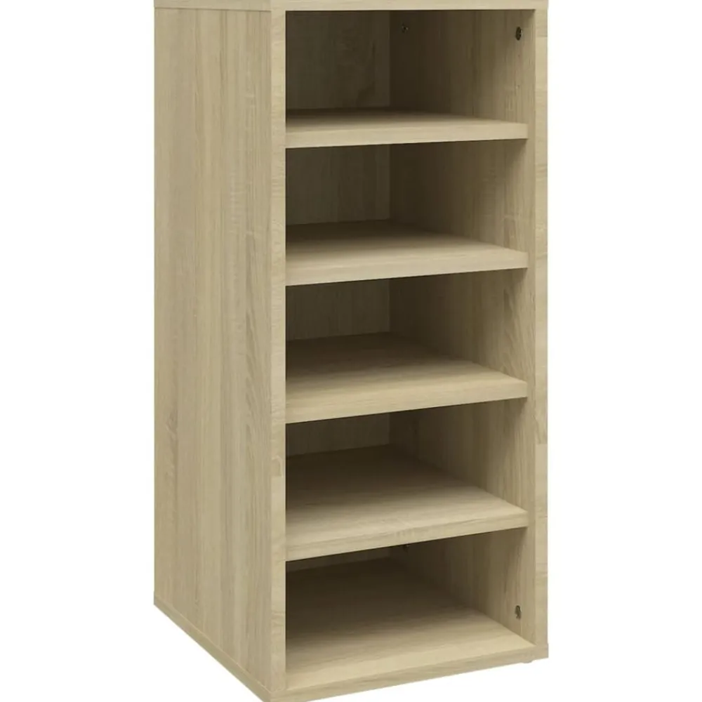 vidaXL Zapateros 2 uds contrachapado 31,5x35x70cm Roble Sonoma Best
