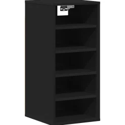 vidaXL Zapateros 2 uds madera contrachapada 31,5x35x70cm Negro Discount