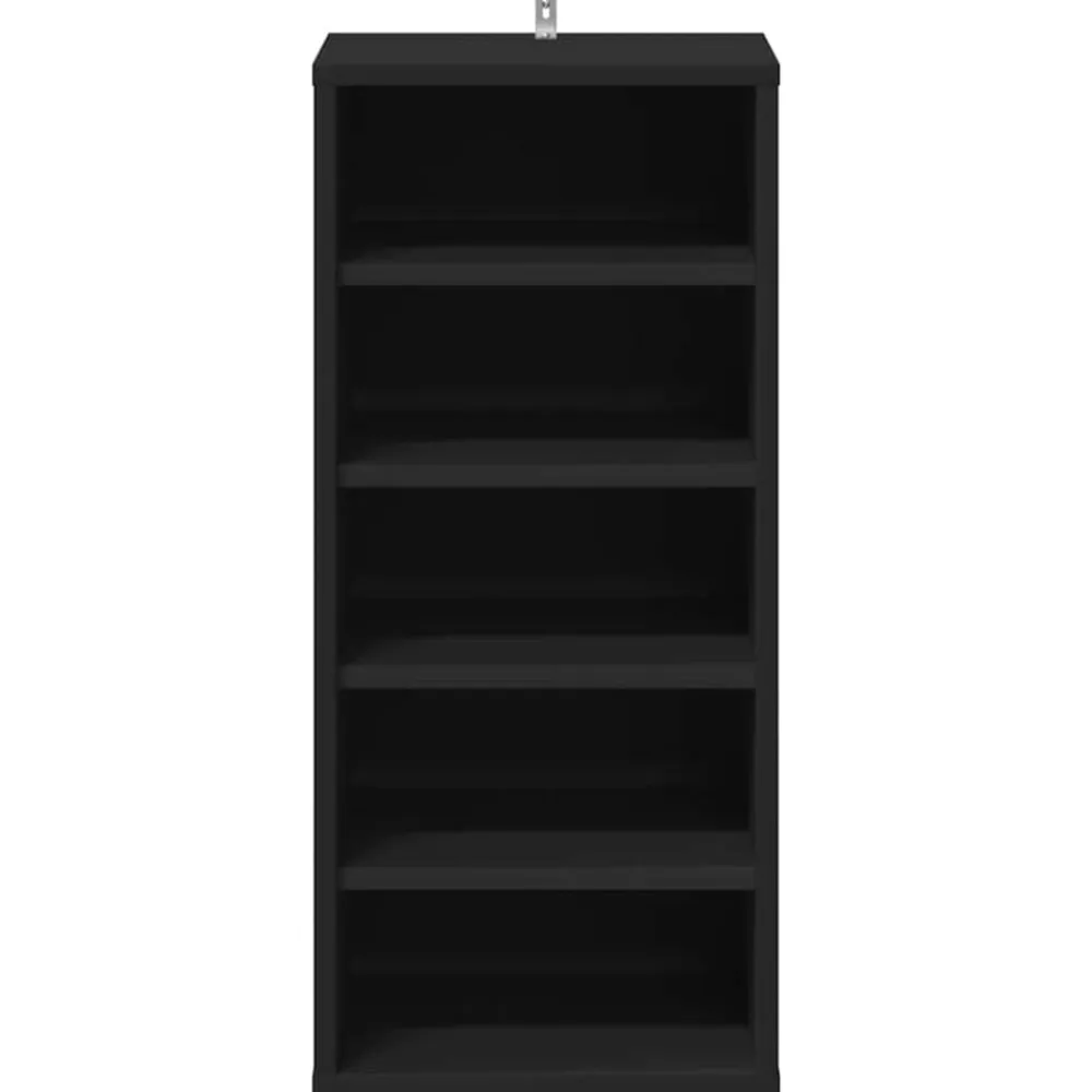 vidaXL Zapateros 2 uds madera contrachapada 31,5x35x70cm Negro Discount