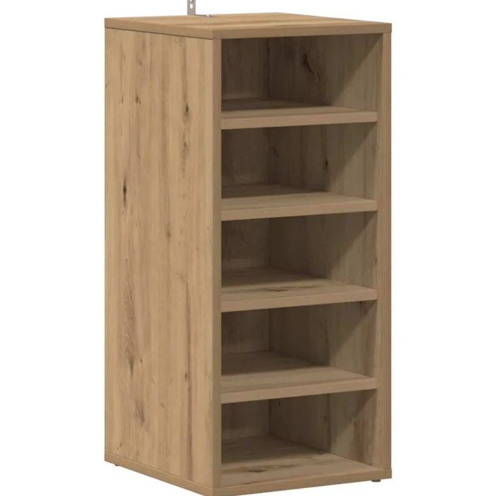vidaXL Zapateros 2 uds madera 32x35x70 cm Roble artisan Hot