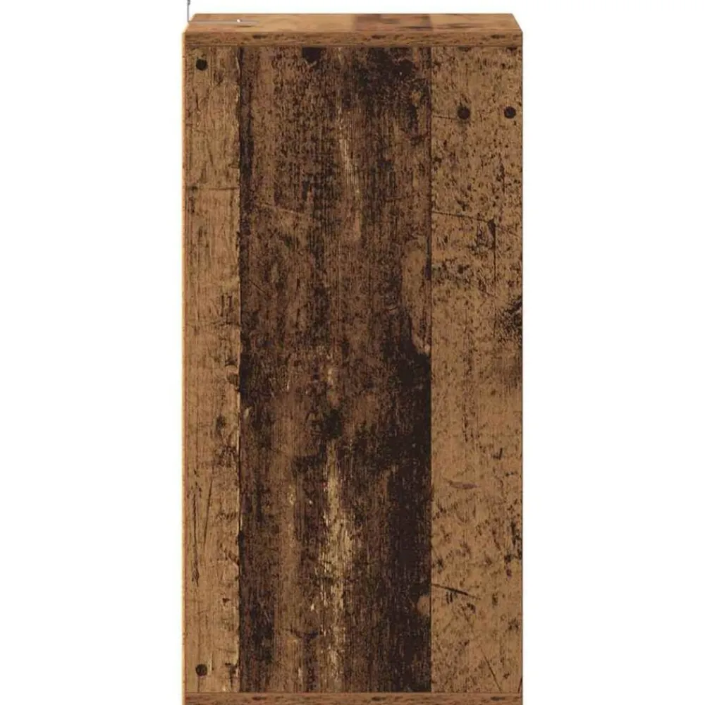 vidaXL Zapateros 2 uds madera ingeniería envejecida 32x35x70cm Madera antigua Outlet