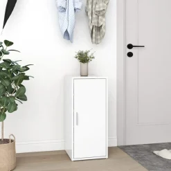 vidaXL Zapateros 2 uds madera contrachapada 32x35x70 cm Blanco Discount