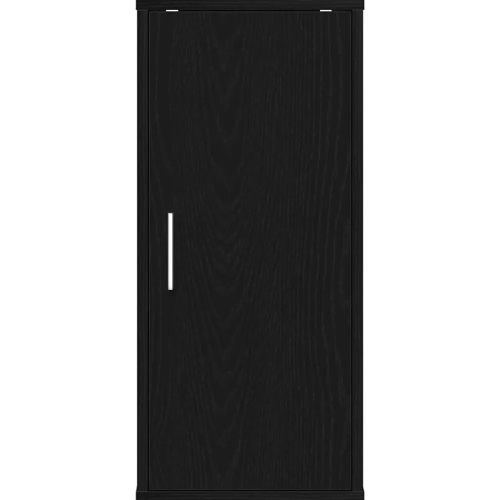 vidaXL Zapateros 2 uds 32x35x70 cm madera de ingeniería Roble negro Clearance