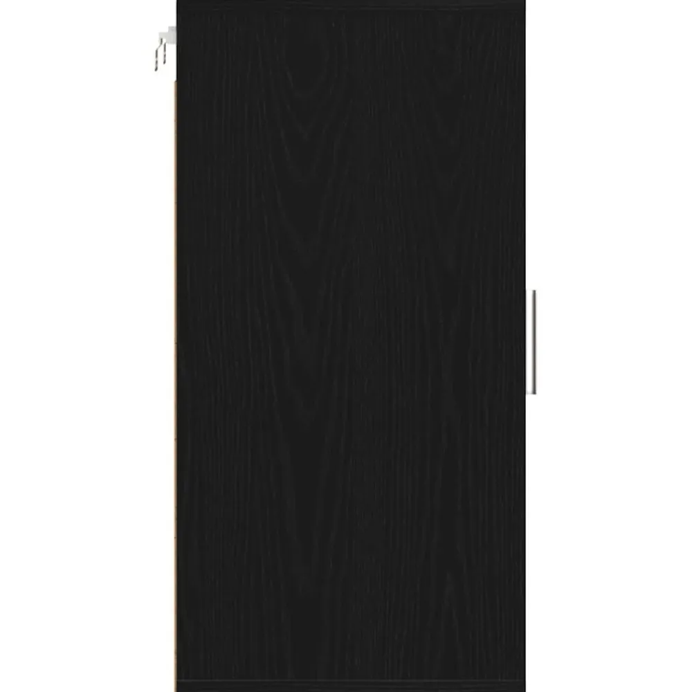 vidaXL Zapateros 2 uds 32x35x70 cm madera de ingeniería Roble negro Clearance